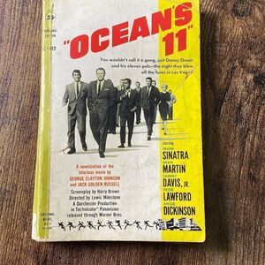 Oceans 11 By Johnson & Russell 1960, Cardinal Edition Paperback MPB 4